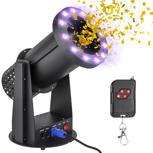 led confetti machine 1500w electric confetti lights confetti blower with remote control digital confetti cannon for dj parties nightclubs weddings stages concerts event shows