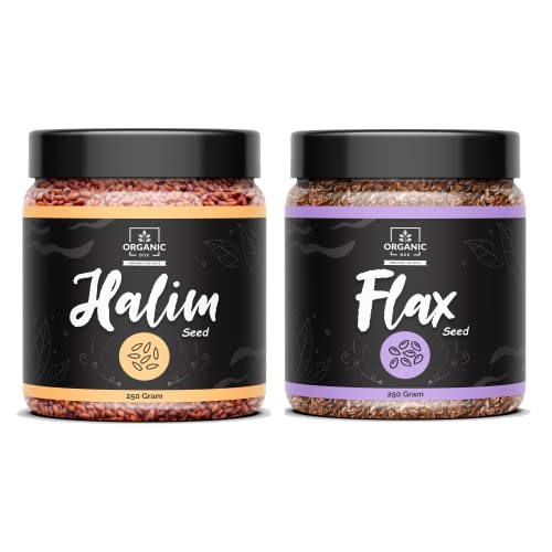 Image of Organic Box 100% Natural and Premium Raw Unroasted Chia Seeds and Nigella Seeds - 250 Gram Each - Omega 3 and Fiber for Weight Loss - Diwali Gift Pack (500gm)