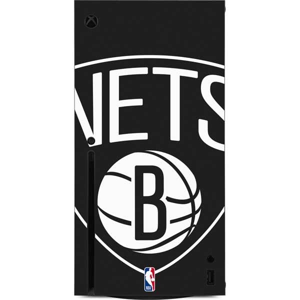 Skinit Decal Gaming Skin Compatible with Xbox Series X Console - Officially Licensed NBA Brooklyn Nets Large Logo Design