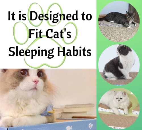 Foodie-Puppies-Flat-Large-Cat-Scratcher-with-Catnip-Corrugated-Scratcher-Cardboard-for-Indoor-Cats-Kitten-for-Furniture-Protection-Durable-Texture-Design