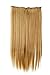 Produktbild WIG ME UP - Haarteil Extension breite Haarverlängerung Haarverdichtung 5 Clips Blond Hell-Goldblond dicht glatt 60 cm L30172-26