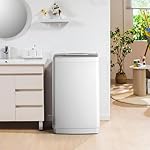 Euhomy 1.03cu.ft Portable Washer, 8.8LBS Capacity Small Portable Washing Machine with 10 Programs 5 Water Levels, Drain Pump and LED Display,Compact Washer for Apartments, RVs, Homes, Light Gray - Image 4