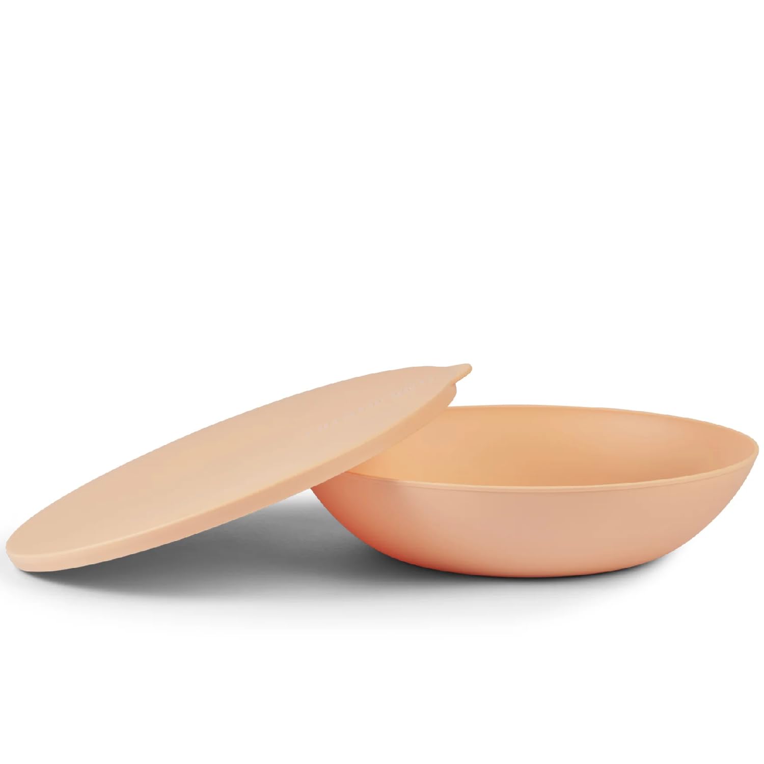 Photo 1 of ***SEE NOTES**Put a lid on it Small Serving Bowl with Lid - Certified Recycled Food-Safe Plastic, BPA-Free, Dishwasher, Microwave, Fridge and Freezer Safe | 1.79qt | Peach
