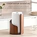 Imagen de Mountain Paper Towel Dispenser with Mango Wood Base and Iron Frame