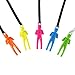 Trounistro 10 Pieces Parachute Toy Tangle Free Throwing Toy Parachute Figures Hand Throw Soldiers Parachute Play Children's Flying Inflatable Toys