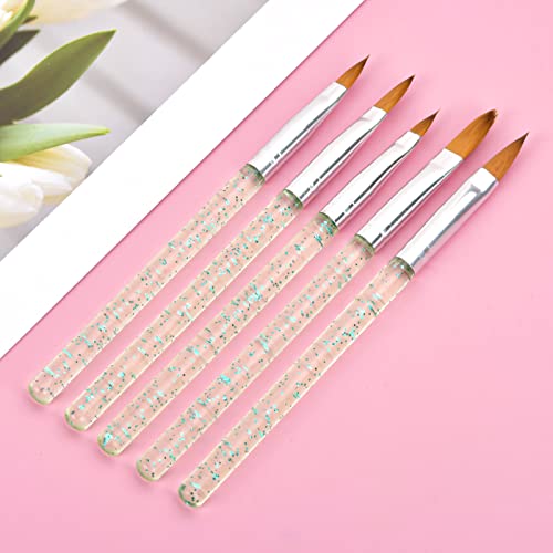 5 Stück Pinselset für Nailart Acryl Gel Nagel Kunst Pinsel Nageldesign Pinsel Acryl Nagelbürste Nail Art Malerei… – Bild 4