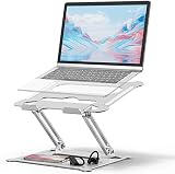 Diswoe Laptop Stand, Ergonomic Portable Aluminum Computer Riser, Ergonomic Laptops Elevator for Desk