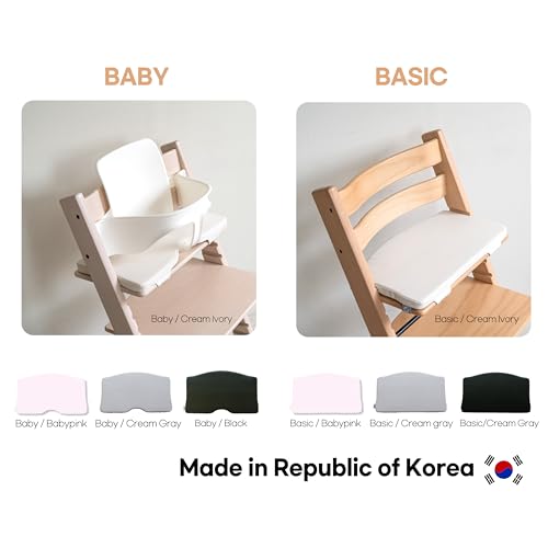 Image of COZYKIDS Tripp Trapp Compatible Baby Cushion | Waterproof High Chair Cushion | Soft Foam Padding (Cream Ivory, Basic)