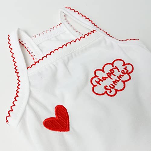 Happy Summer Shirt Puppy Suspender Shirt Bright Color Laciness Dog Vest Cat Clothes Small Medium Dog Cat Tank Top Pet Shirt #TOP4