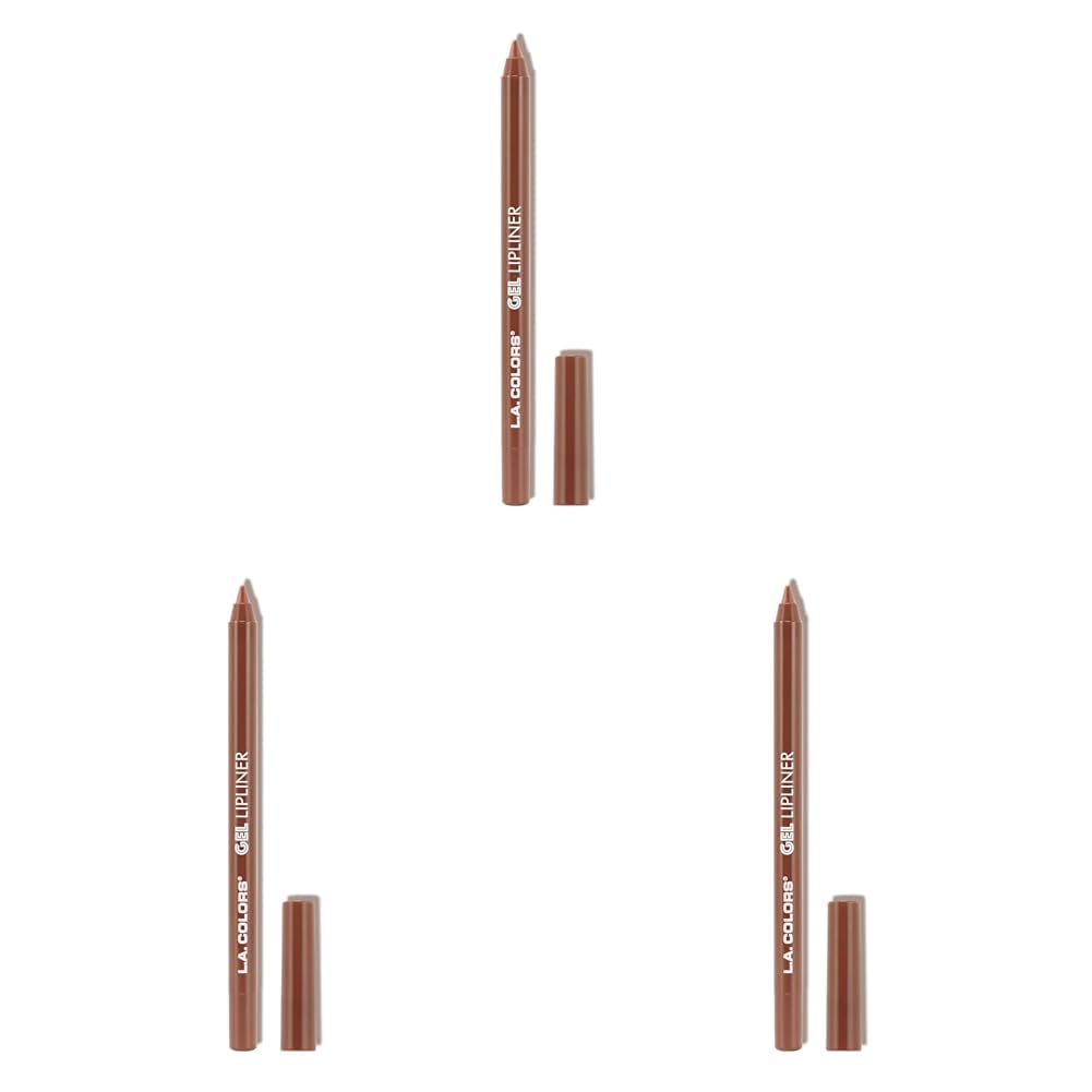 L.A. COLORS Gel Lipliner, My favorite nude CP674 (Pack of 3)