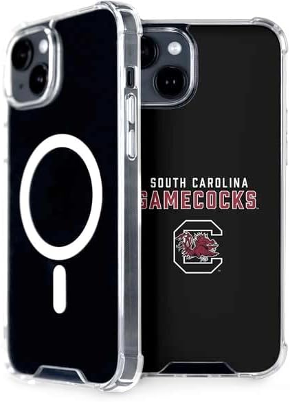 Skinit Phone Case Compatible with MagSafe iPhone 13 - Officially Licensed University of South Carolina Gamecocks Black Design