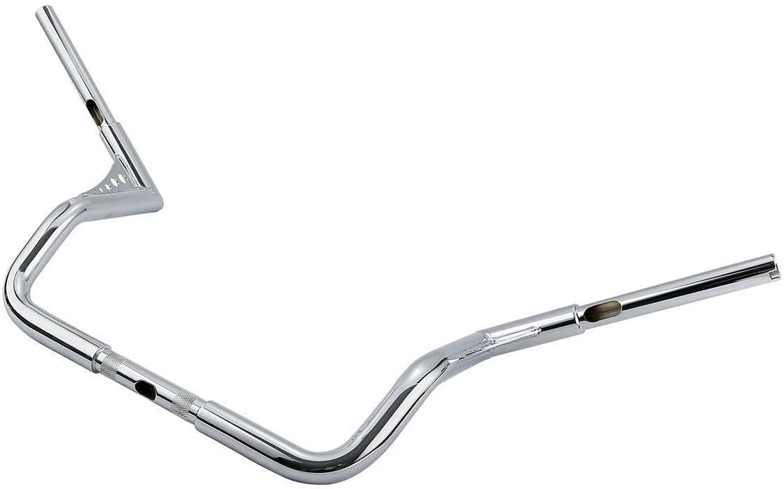 TCMT Chrome 12" Rise Ape Hanger 1.25" Handlebar Fits For Harley CVO Road Glide Street Glide Tri Glide Electra Glide Road King Dressers Baggers 1982-2023
