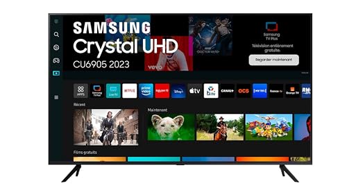SAMSUNG Téléviseur LED 43' TU43CU6905 (43 Pouces, 109 cm) Crystal UHD 4K, Smart TV, HDR10+, Design Fin, Q Symphony