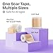 Silicone Scar Sheets for Breast - Reusable Medical Grade Scar Tape for Surgical Scars, C-Section, Face - Waterproof Silicone Strips, Patches for Scar Healing and Removal - Cut To Fit 60 inch Roll