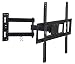 Mount-It! Articulating TV Wall Mount Arm, Fits 37-70 Inch TVs, Up to VESA 400x400 and 600x400, 17 Extension from Wall, 77 Lbs Capacity