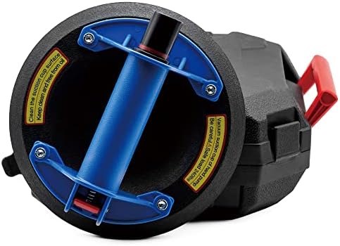 AUTOAlkins 8" Heavy Duty Suction Cup to Lift Large Glass, Tile, Marble, Industrial Vacuum Suction Lifter with Handle for Glass Lifting & Replacement, 240 lbs Load Capacity (Blue & 1 Pack)