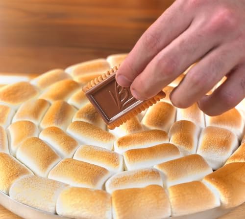 Image of Bauducco Choco Biscuit S'mores Kit - Individually Wrapped Packs with Chocolate Biscuits and Marshmallows for Easy S'mores Making,(20 Count) 16.9 Ounce (Pack of 8)