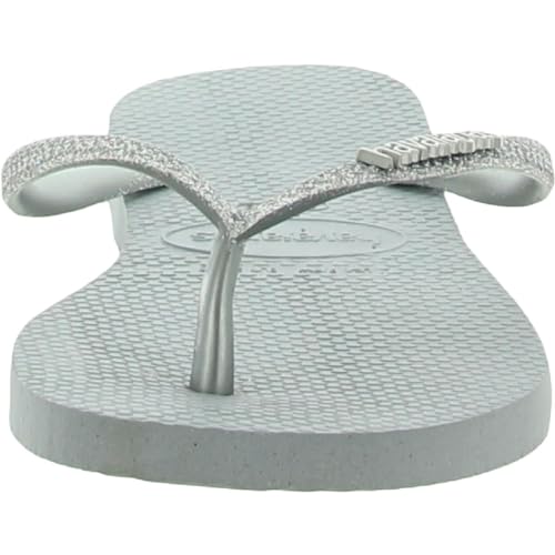 Havaianas Kids Slim Glitter Flip Flops - Spring and Summer Glitter Sandals for Kids - Ice Grey, 13C/1Y little kid2