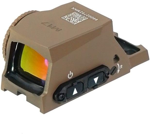 Optic Red Dot Enclosed Sight Multi-Reticle Optical System with Integrated Iron Rear Sight，2 MOA Dot/32 MOA Circle Combo，15 Levels Brightness，Motion Activated Illumination，Compatible with P320 M17 M18