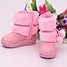 Girls Warm Thick Snow Boots Fuzzy Lined Winter Outdoor Athletic Sking Ankle Boots Thermal Non Slip Booties