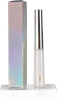 COSIDEA 50 PCS Empty Holographic siver Lip Gloss Boxes W21 xW21 xH121mm / 0.83 * 0.83 * 4.76 inch, Cosmetic Perfume Mascara Box Packaging, small Kraft Paper Box Luxury Holder Wrapping