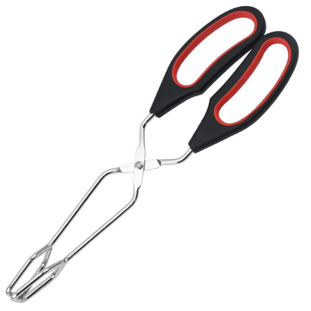 Stainless Steel Scissor Tongs - Cooking Tongs for Home, Outdoor Barbecue, Buffet & Party