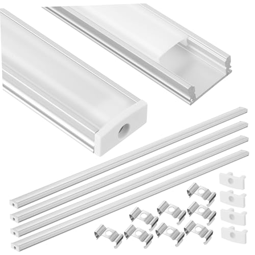 SOLUSTRE Led Light Strip White Diffuser Led Line Light Housing Aluminum Profile Housing