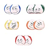 【Material】 Estas pelotas de malabares para niños están hechas de tela de costura y pellets de plástico, que son tan suaves y duraderas que mantienen su forma después de golpearlas varias veces.