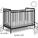 Storkcraft Pasadena 3-in-1 Convertible Crib (Black) – GREENGUARD Gold Certified, Converts to Daybed and Toddler Bed, Fits Standard Full-Size Crib Mattress, Adjustable Mattress Height