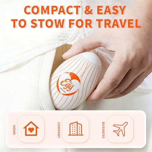Image of Egg Male Masturbators for Penis Training,Textured Stroker Pocket Pussy Stretchable Stimulator Sleeve with Strong Suction, Realistic Portable Anal Sex Toys for Men（Virgin Vagina）
