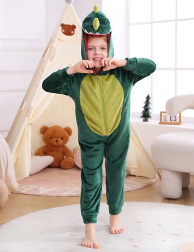 Image of Veseacky Family Christmas Pajamas Matching Sets Adult Onesie Zipper Hooded Footed One-Piece Pjs Jumpsuits