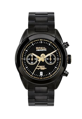 BREIL Reloj Hombre Abarth Monocolor Esfera Negra Movimiento CRONÓGRAFO DE Cuarzo y NO...