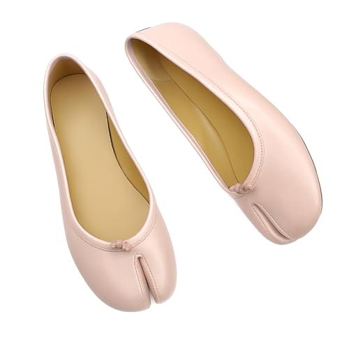 Image of Tabi Shoes Women Split Toe Shoes Wide Width Ballet Flats Comfort Casual Work Shoes for Women Office