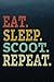Sleep Diary - Eat Sleep Scooter Repeat - Retro Vintage Scooter Meme: Sleep Log And Insomnia Activity Tracker Book Journal Diary Logbook to Monitor ... Undated & Flexible For Adults Men & Women,Mo