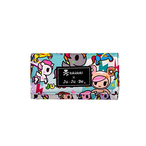 JuJuBe Be Rich Tri-Fold Wallet with Snap Enclosure, Tokidoki Collection - Tokidoki Unikiki 2.0