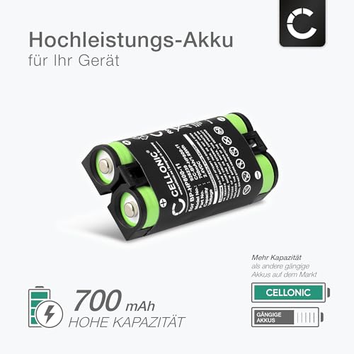 CELLONIC 1x Akku für Headset Kompatibel mit Sony MDR-RF995, MDR-RF995RK, WH-RF400, BP-HP800-11 - (700mAh, 2.4V)