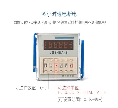 Relé de tiempo JSS48A-S con ciclo regulable para control eléctrico AC380V 3