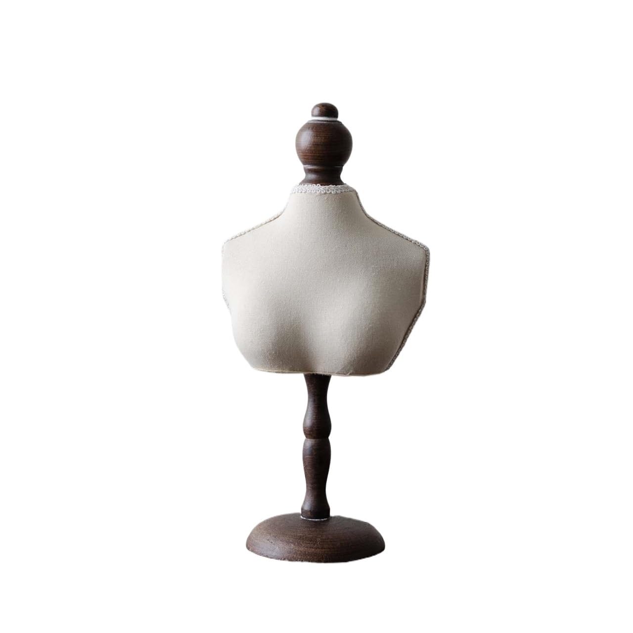 FAJNUZI2024 Jewellery Display Stand Wooden Portrait Neck Necklace Display Stand Model Jewelry Showcase(Large)