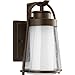 Brown 1-Lt. Small Wall Lantern with Clear Seeded Glass Shade P5997-20 by Progress Lighting