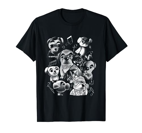 Camiseta Animal Dogs Crossing Music Vintage Camiseta