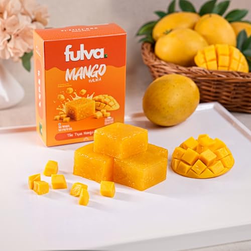Image of Fulva Mango Halwa 200g, Authentic Kozhikode Kerala Traditional Sweet, Premium Indian Sweets with Classic Mango Flavor, Soft Chewy Halwa Ideal for Festivals, Family Functions & Gifting