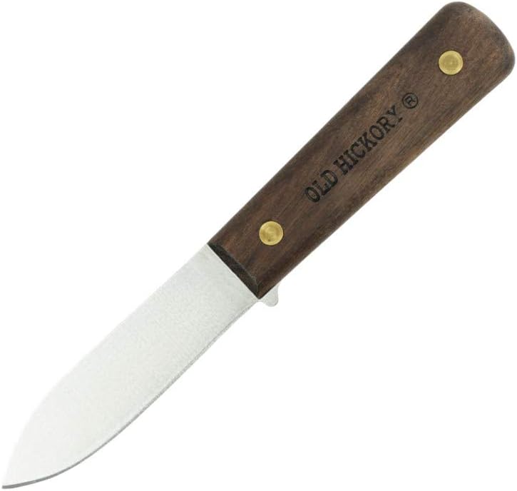 Ontario Outdoor Fish n Game Fixed 4 in Blade Wood Handle, Black, Model Number: 7024