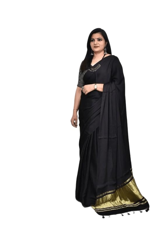 Silk Saree for Women with Tissue Pallu | Lightweight & Elegant Plain Saree-image-16