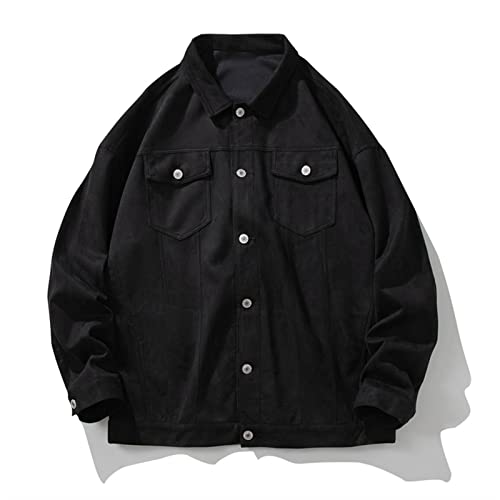 Jackets For Mens Lapel Long Sleeve Multi-Pocket Button Closure Solid Color Button Cuffs Outerwear Autumn And Winter Coats2