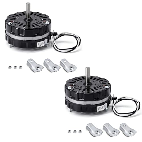 Image of Criditpid F0510B2944, F0510B2497 Power Vent Attic Fan Motor Replacement for Lomanco Lomancool 2000 & 1800 Series. 3.4 Aamps, 120 Volts, 1 /10HP, 1100RPM Motor, 2 PCS.