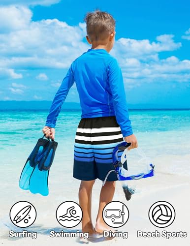 Olreco Boys Swim Trunks with Compression Liner Kids Bathing Suit Boys Board Shorts Quick Dry Teen Swimsuit Kids Swim Shorts3