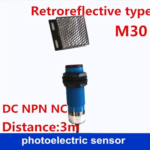 Sensor fotoeléctrico M30 industrial NPN NC CC interruptor retrorreflectivo 3 metros 2