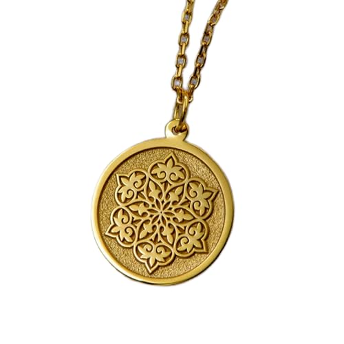 Collier mandala en argent sterling plaqué or LKBEADS élégance au quotidien