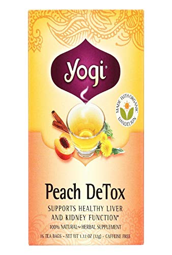 Yogi Organic Peach Detox Tea, 16 ct
