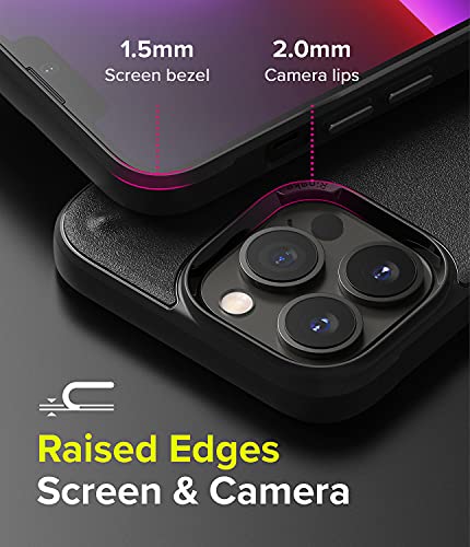 Image of Ringke Onyx Compatible with iPhone 13 Pro Case Back Cover Rugged Flexible Protection Durable Anti-Slip TPU Heavy Impact Shock Absorbent iPhone 13 Pro Back Cover Case - Black